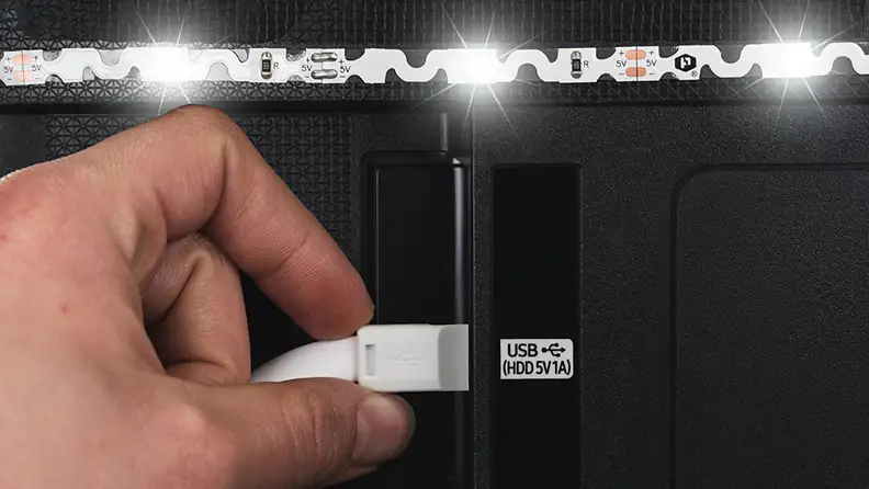 Luminoodle Brand Bias LED Lights in Use