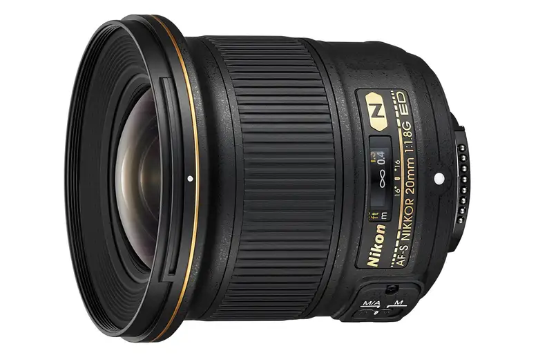 The new 20mm f/1.8 lens has a silent wave motor, two ED elements, two aspherical elements, and is compact for the angle of view it offers.