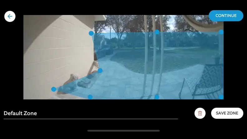How to set up customizable motion zones in the Ring app