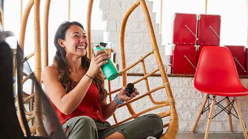 This stainless steel bottle is so much better than plastic ones.