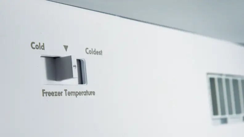 Adjust the freezer using this switch