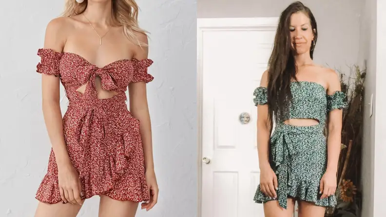 Shein floral dress