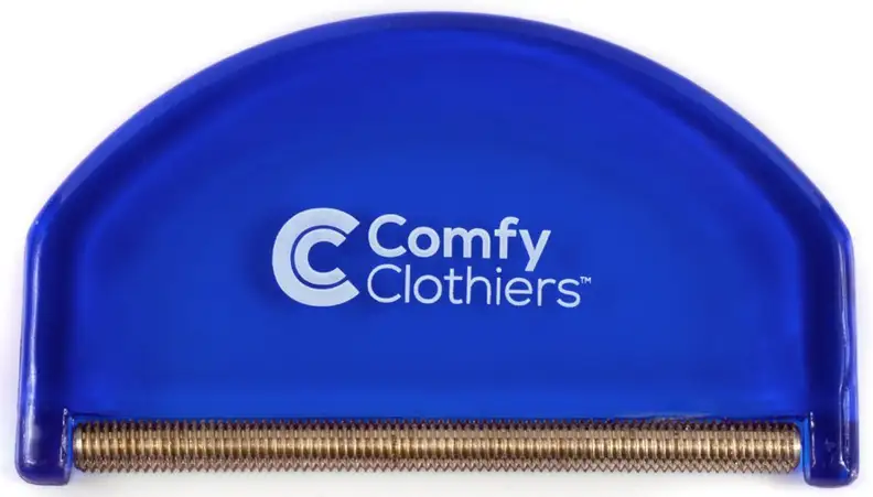 Lint comb for wool and cashmere garments.