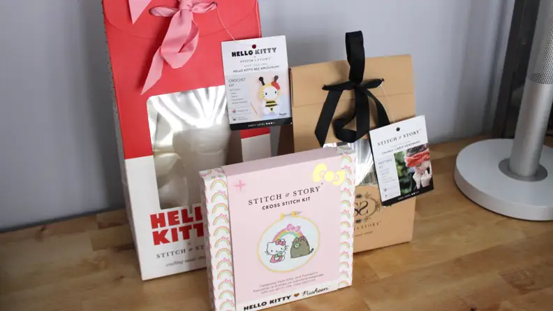Stitch and Story sells a variety of craft kits tailored toward beginners.