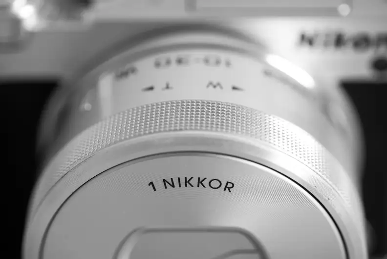 A close-up photo of the Nikon 1 J5.