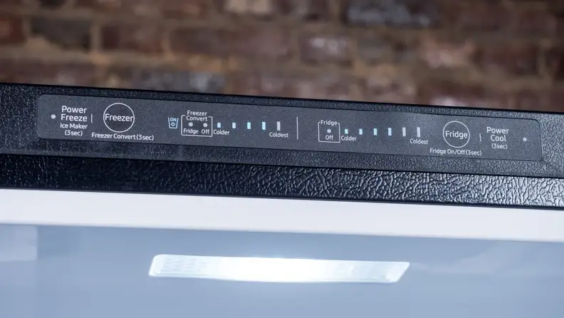 You can press a button to set the freezer to refrigerate