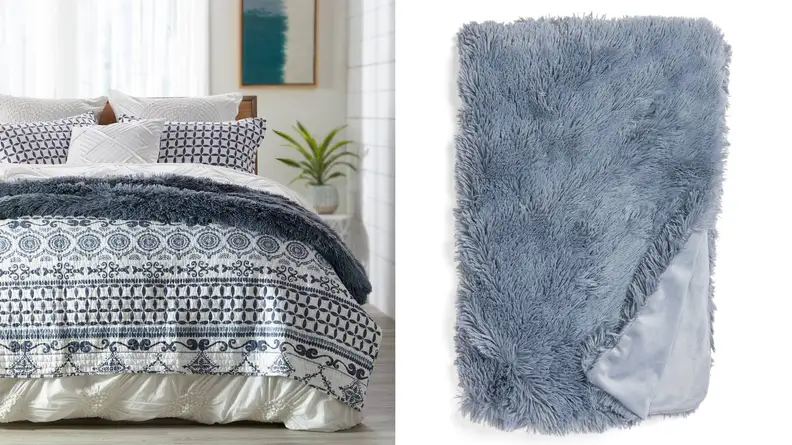 Nordstrom At Home Faux Fur Throw
