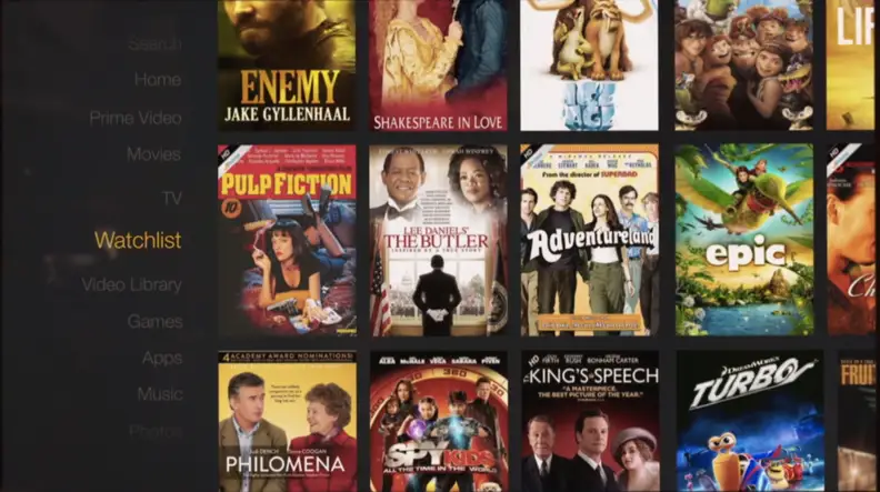Amazon Fire TV Stick user interface