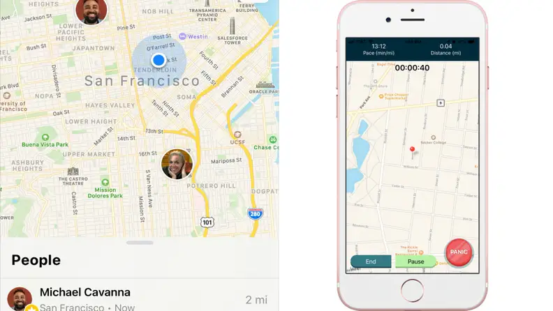 find my friends app and run buddy app in use
