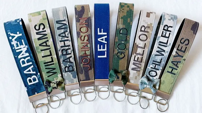 Personalized Military Keychain