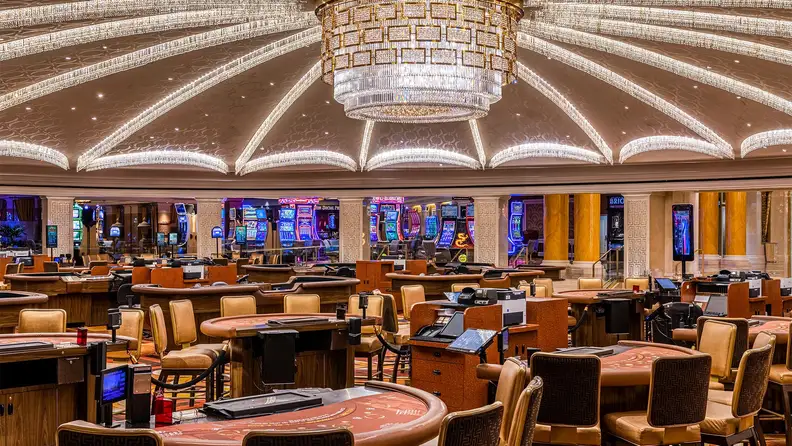 Table games section of a Vegas casino
