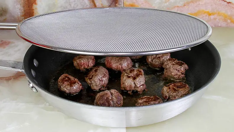 Keep your cooktop clean as you prepare meat.