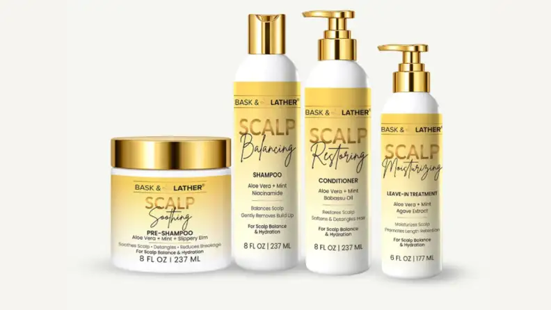 Four hair care products line up