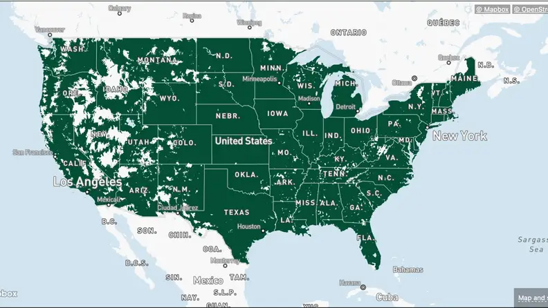 Mint Mobile coverage map