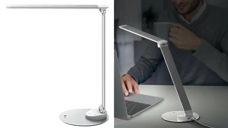 Flat desk lamp available on Amazon
