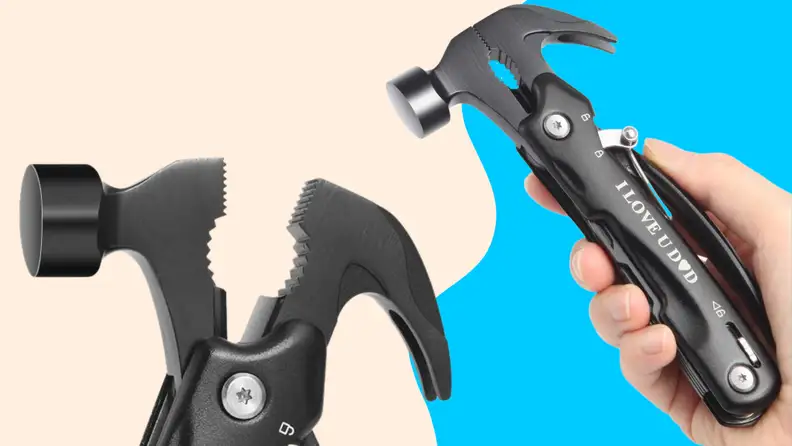A Tekhome hammer with plier head.