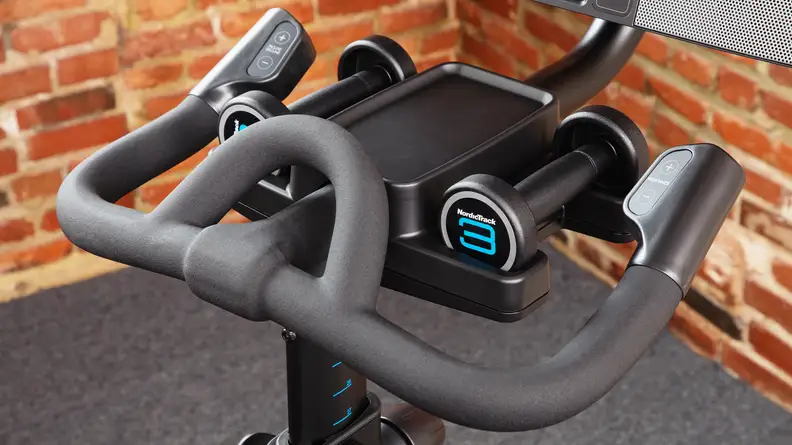 Close up of NordicTrack S22i handles