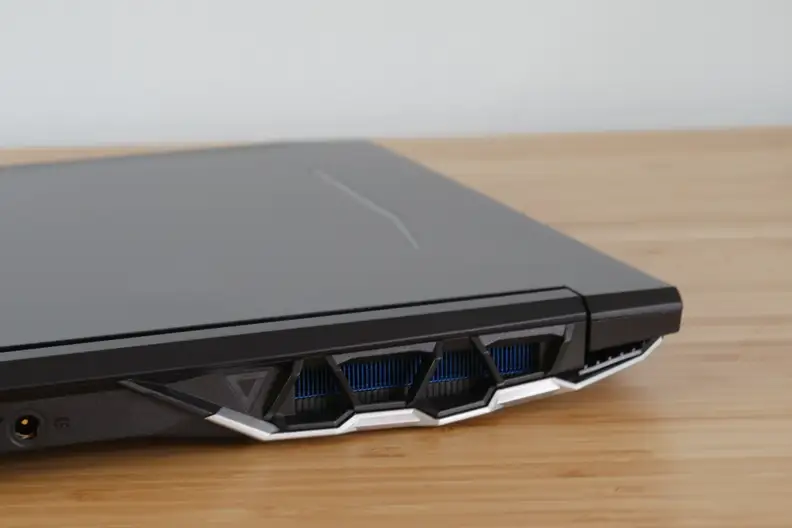 A view of one of the exhaust ports on the Acer Predator Helios 300