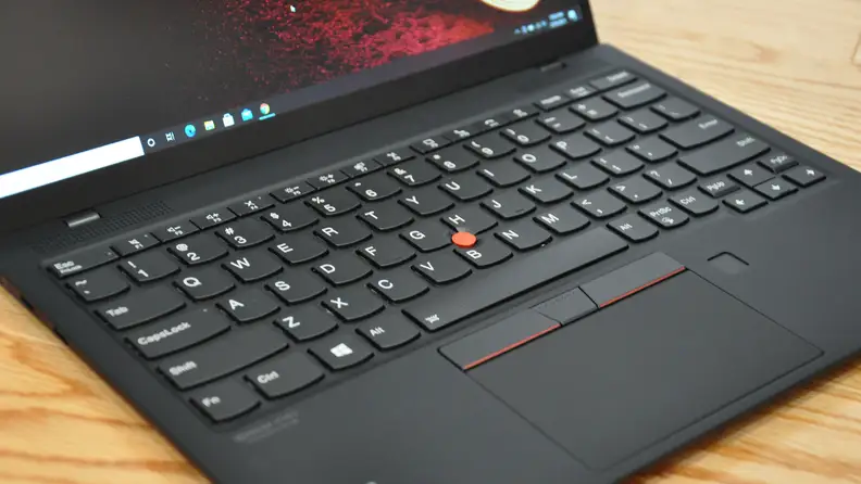 The keyboard of the ThinkPad X1 Nano from Lenovo.