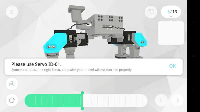 Assembly directions in the JIMU app.