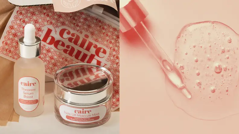 The Triple Lift Molecule Mask and the Theorem Serum Boost from Caire Beauty.