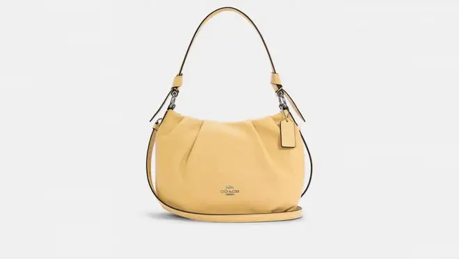 Pastel yellow shoulder bag