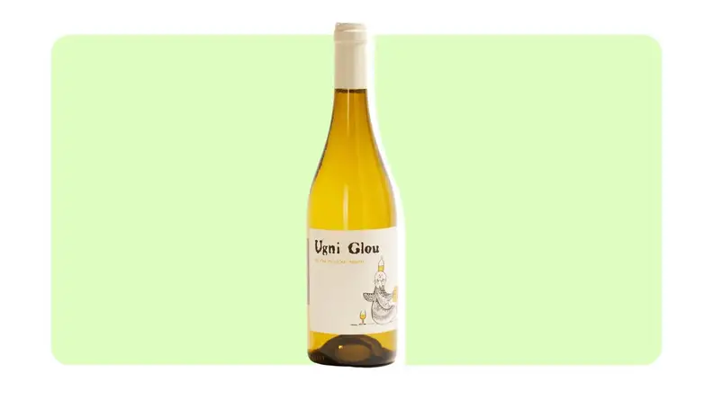 Product shot of wine bottle from Rimbert.