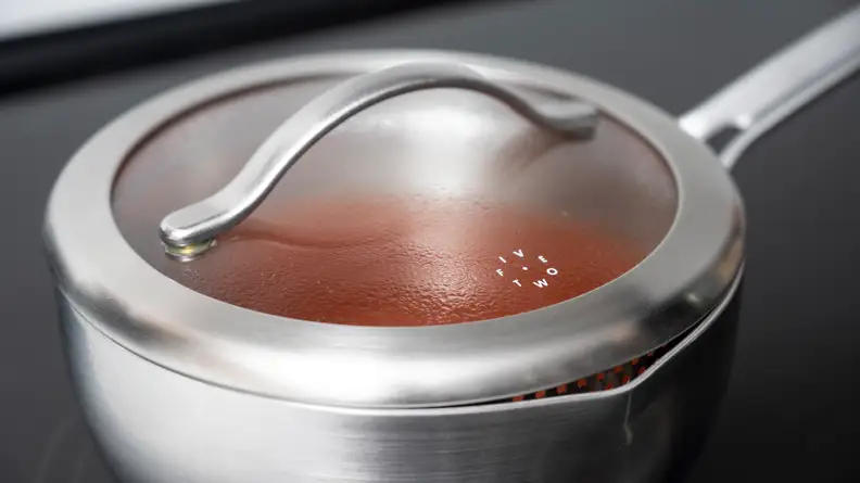 Glass lids let you watch your food as it cooks without having to uncover.