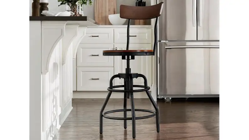 An Industrial Mansard barstools