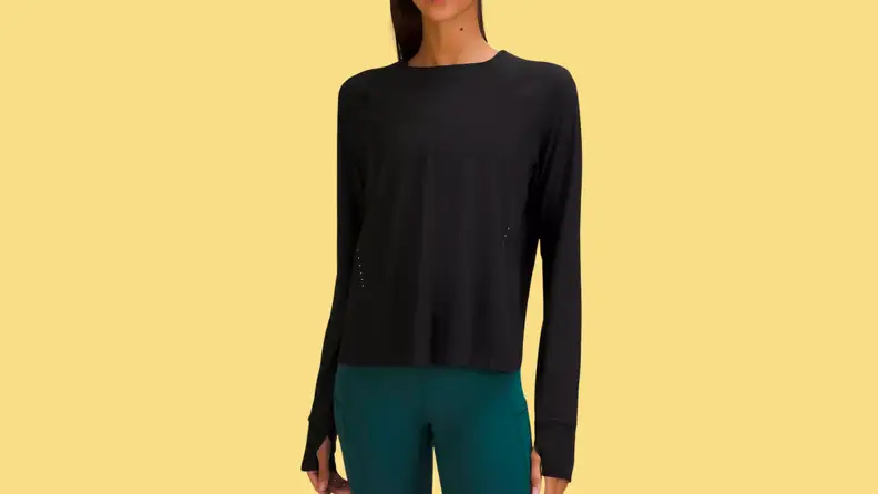 A black long-sleeved shirt.