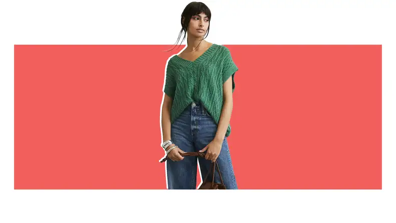 Cable-Knit Sweater Vest