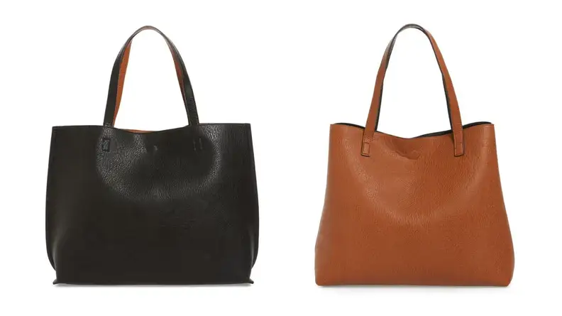 Faux Leather Tote