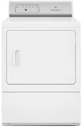 The 27" dryer is only available in white, but you can get it with either a gas (ADGE9RGS113TW01) or electric (ADEE9RGS173TW01) hookup.