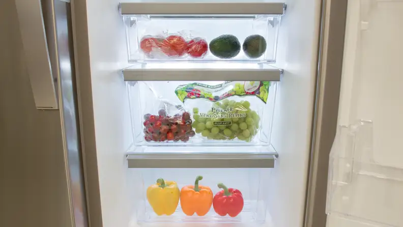 Use two of the three drawers as crispers for fruits and veggies, and the other as a deli drawer.