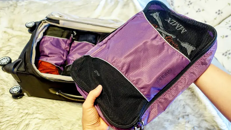 A photo of the eBags Six-Piece Packing Cube Value Set.