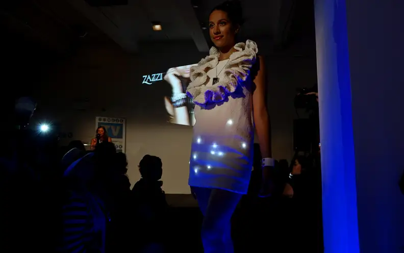 CE Week: The Future Matter dress's stacked collar makes for an impressive silhouette.