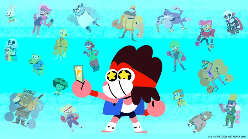 The titular hero, KO, fights the evil robots of Lord Boxman.