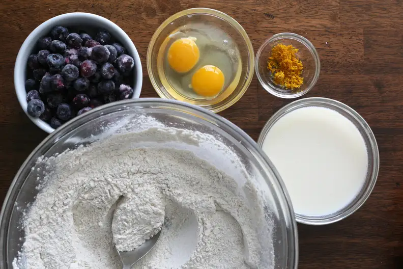 bowls of baking ingredients