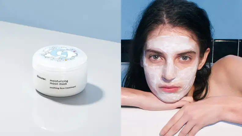 The Glossier Moisturizing Moon Mask.