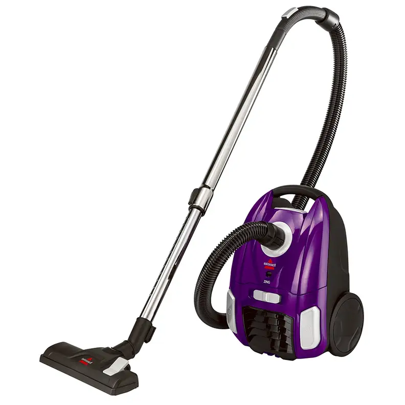 A purple vacuum cleaner