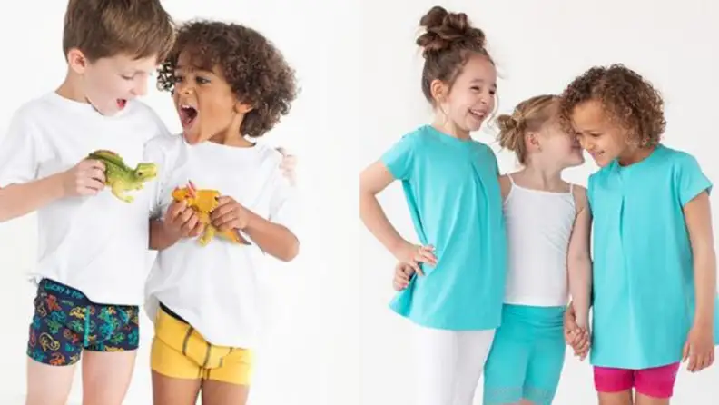 Colorful underwear and cute daywear