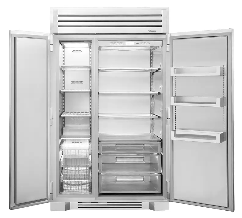 Inside the True 48 refrigerator.
