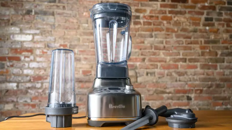 The Breville Super Q Blender is our favorite high-end blender, and you can get it on the QVC website.