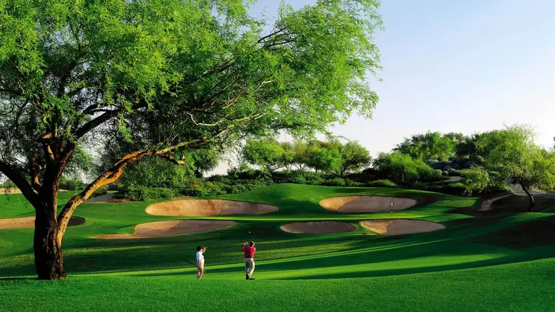 An amenity inside a resort: a golf club