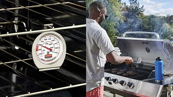 Rubbermaid Instant Read Thermometer in the oven.