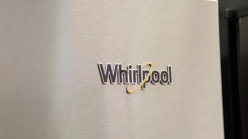A Whirlpool side-by-side refrigerator