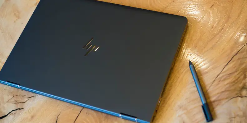 HP Spectre X360 15-inch closed on table