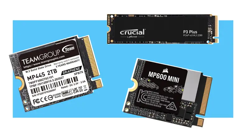 Three different SD cards and storage.