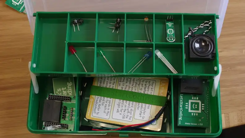 The Let's Start Coding Ultimate Kit.
