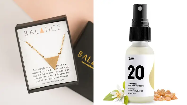 Happy Shoppe Balance Necklace & Way of Will sensitive skin facial toner